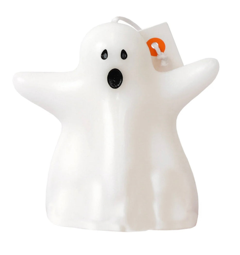 White Halloween Ghost candle