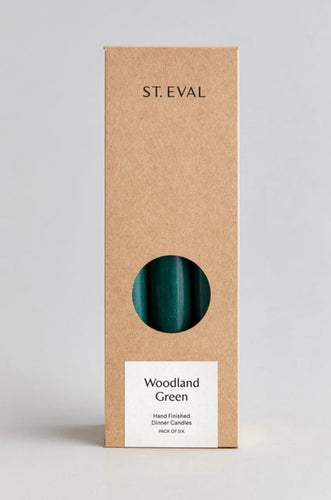 7/8 Woodland Green Dinner Candles Gift Pack